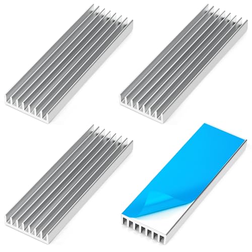 Tunejoy Kühlkörper Aluminium Heatsink mit Thermoklebeband für SSD Laptop Transistor Halbleiter Elektronischer Komponenten 70x22x6 mm 4 Stück Tunejoy Kühlkörper Aluminium Heatsink mit Thermoklebeband für SSD Laptop Transistor Halbleiter Elektronischer Komponenten 70x22x6 mm 4 Stück von Tunejoy