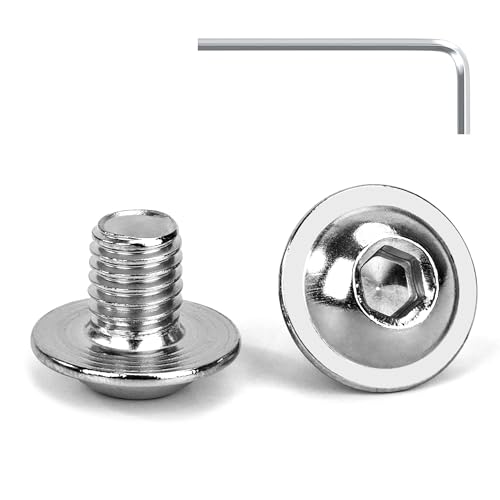 Tunejoy Linsenkopfschrauben mit Flansch M8 x 10 mm Linsenkopfschraube Innensechskant Edelstahl A2 V2A Flanschschrauben Vollgewinde mit Inbusschlüssel 20 Stück Tunejoy Linsenkopfschrauben mit Flansch M8 x 10 mm Linsenkopfschraube Innensechskant Edelstahl A2 V2A Flanschschrauben Vollgewinde mit Inbusschlüssel 20 Stück von Tunejoy