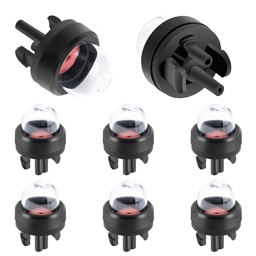 Tunejoy Primer Bulb Pump Snap in Primer Kraftstoffbirne Vergaser Primer Pumpe für Kettensägen Gebläse Trimmervergaser Motorsense Rasenmäher 34 x 21 mm 8 Stück von Tunejoy