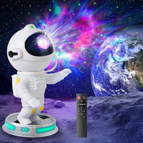 Astronaut Projektion Lampe Led Weltraum Nachthimmel Lichtprojektor Lampe Mit Timer & Fernbedienung Sternenhimmel Projektor Einstellbare Helligkeit & Geschwindigkeit 360°Rotation für Kinder &Erwachsene Astronaut Projektion Lampe Led Weltraum Nachthimmel Lichtprojektor Lampe Mit Timer & Fernbedienung Sternenhimmel Projektor Einstellbare Helligkeit & Geschwindigkeit 360°Rotation für Kinder &Erwachsene von Tunpahcon