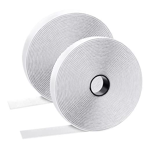 Klettband Selbstklebend Extra Stark, Klettverschluss Selbstklebend, die Installation dieser Befestigungselemente ersetzt Schrauben, Nägel, Druckknöpfe und Nieten, 2 cm x 7,5 m, weiß von Tunudi