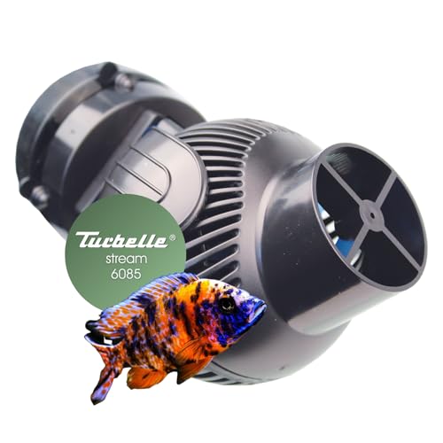 TUNZE Strömungspumpe Turbelle Stream 6085 I Pumpe mit 8000l/h Strömungsleistung I Propellerpumpe mit Magnet Holder & Silence Klemme bis 15mm Glasstärke I Wasserpumpe für Süßwasser-Aquarium von Tunze