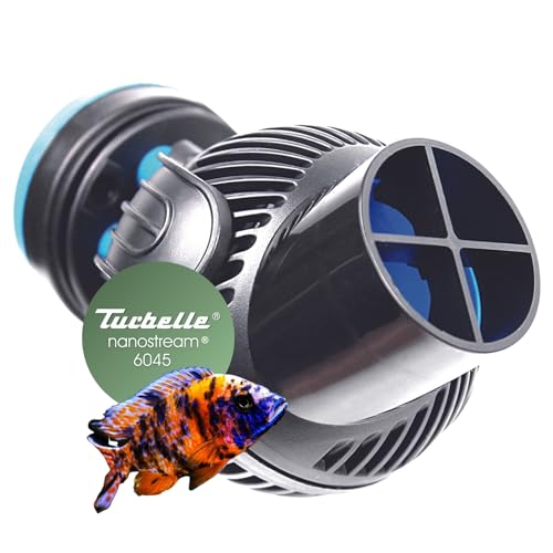 TUNZE Strömungspumpe Turbelle nanostream 6045 I Pumpe für 3D einstellbare Strömung I Propellerpumpe mit Magnet Holder & Silence Klemme bis 15mm Glasstärke I Wasserpumpe für Süßwasser-Aquarium von Tunze