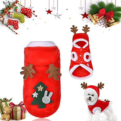 Haustier Weihnachtskostüm, Weihnachten Hundekleidung, Weihnachts Katze Kleidung, Haustier Weihnachtskostüm für Hunde Katzen, Haustier-Kleidung, Haustier Partei Hundekostüm für Weihnachten (L) von Tuofang