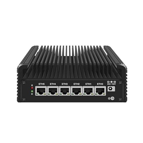 Tuofudun Firewall Appliance Intel i7 1265U (10 Cores up to 4.8GHz), 6 x 2.5GbE I226-V, Mini PC Router, No Ram, No SSD, TPM2.0/AES-NI, pfSense OPNsense von Tuofudun