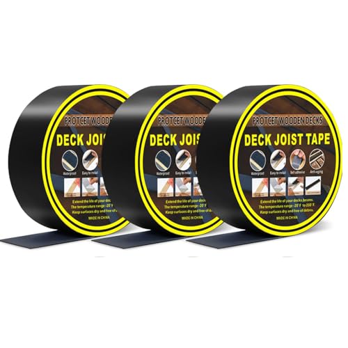 Deckbalkenband, 3 Rollen, Butyl-Balkenband, wasserdicht, 5 cm x 15 m, Holzblitzband für Terrassendielen, Reparatur, Dichtung, Schutz von Deckbalken, Terrassenband für den Außenbereich Deckbalkenband, 3 Rollen, Butyl-Balkenband, wasserdicht, 5 cm x 15 m, Holzblitzband für Terrassendielen, Reparatur, Dichtung, Schutz von Deckbalken, Terrassenband für den Außenbereich von Tuohwue