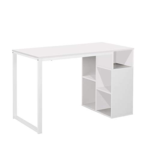 Tuoni Schreibtisch Melany mit Sichtablagen Farbe Weiß, Breite 120 cm von Tuoni