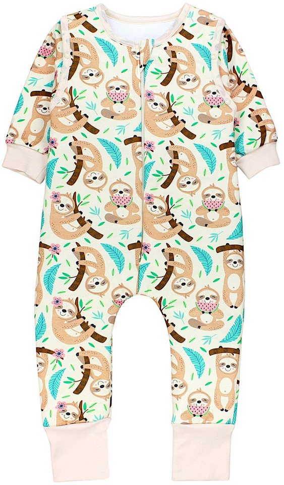 TupTam Babyschlafsack 2.5 TOG Schlafsack BIO-Baumwolle mit Beinen und Ärmeln Herbst Winter von TupTam