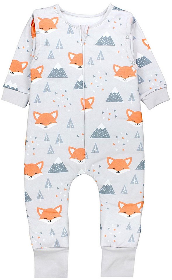 TupTam Babyschlafsack 2.5 TOG Schlafsack BIO-Baumwolle mit Beinen und Ärmeln Herbst Winter von TupTam