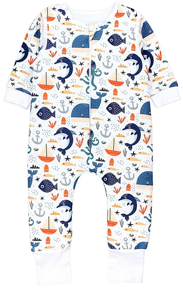 TupTam Babyschlafsack 2.5 TOG Schlafsack BIO-Baumwolle mit Beinen und Ärmeln Herbst Winter von TupTam