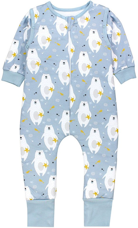 TupTam Babyschlafsack 2.5 TOG Schlafsack BIO-Baumwolle mit Beinen und Ärmeln Herbst Winter von TupTam