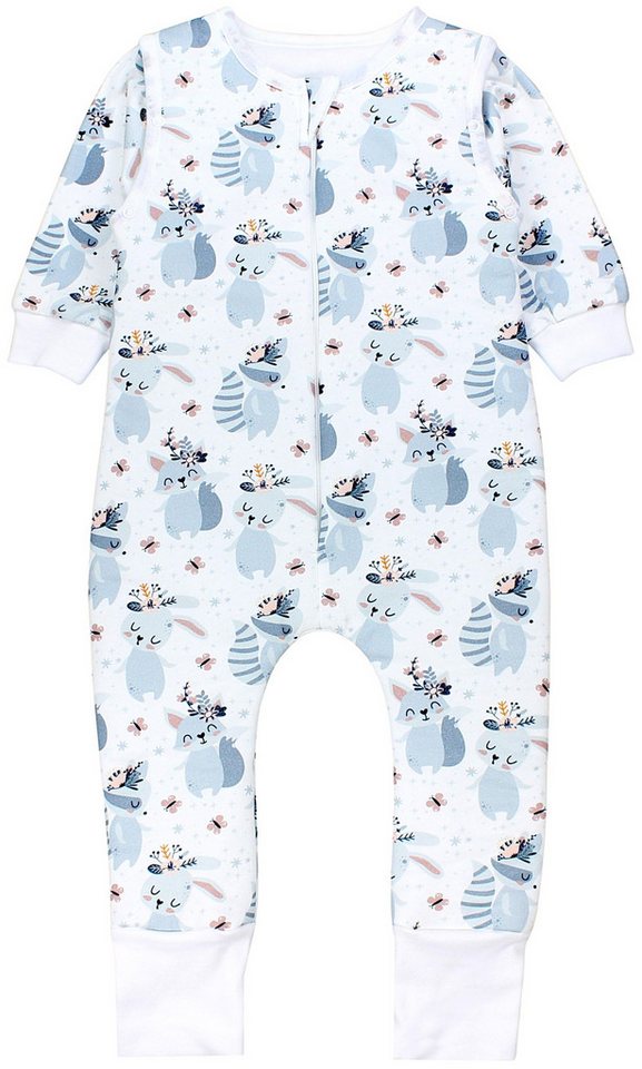 TupTam Babyschlafsack 2.5 TOG Schlafsack BIO-Baumwolle mit Beinen und Ärmeln Herbst Winter von TupTam