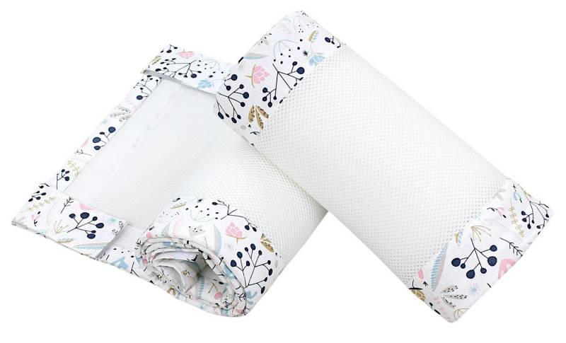 TupTam Bettnestchen TupTam Gitterstäbe Schutz Netz Babybett Nestchen 3D Mesh 2 Pack von TupTam