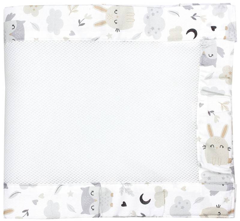 TupTam Bettnestchen TupTam Gitterstäbe Schutz Netz Babybett Nestchen 3D Mesh 2 Pack von TupTam