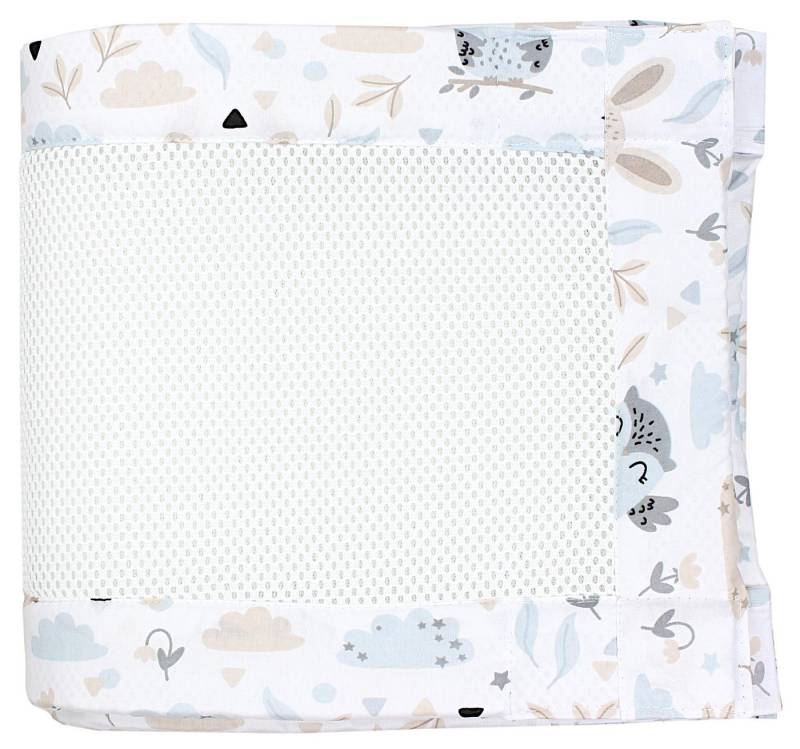 TupTam Bettnestchen TupTam Gitterstäbe Schutz Netz Babybett Nestchen 3D Mesh 2 Pack von TupTam