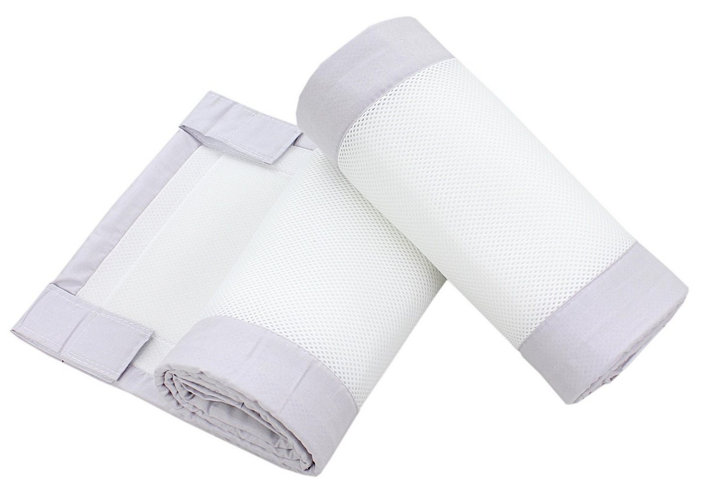 TupTam Bettnestchen TupTam Gitterstäbe Schutz Netz Babybett Nestchen 3D Mesh 2 Pack von TupTam