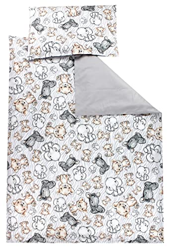 TupTam Kinder Bettwäsche Gemustert 2-Teilig Wendebettwäsche, Farbe: Safari/Grau, Größe: 120x90 cm TupTam Kinder Bettwäsche Gemustert 2-Teilig Wendebettwäsche, Farbe: Safari/Grau, Größe: 120x90 cm von TupTam