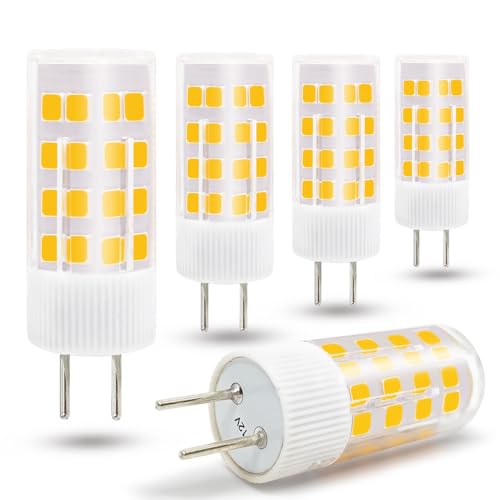 GY6.35 LED 12V Stiftsockellampe G6.35 GY6.35 Fassung Warmweiß 3000k Leuchtmittel 3W Ersatz GY6 35 12v 35w Halogen Glühbirne, GY6.35 Bi-Pin JC Typ Nicht Dimmbar AC/DC 12V Steckbirnen, 5 Stück von Tupolife