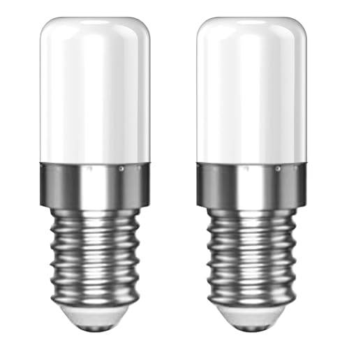 Tupolife E14 LED Warmweiss Glühbirne für Kühlschranklampe, Salzlampe, Nähmaschine Birne, 2W ersetzt 10W 15W 20W Halogenlampen, Warmweiß 3000K Nicht Dimmbar Leuchtmittel AC220-240V, 2 Stück von Tupolife