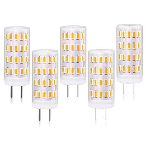Tupolife GY6.35 LED Dimmbar LED Steckbirnen 12V 3W Warmweiss 3000K, ersatz GY6.35/G6.35 30W-35W Halogen Stiftsockellampe, 350LM AC/DC 12-24V, 5 Stück von Tupolife