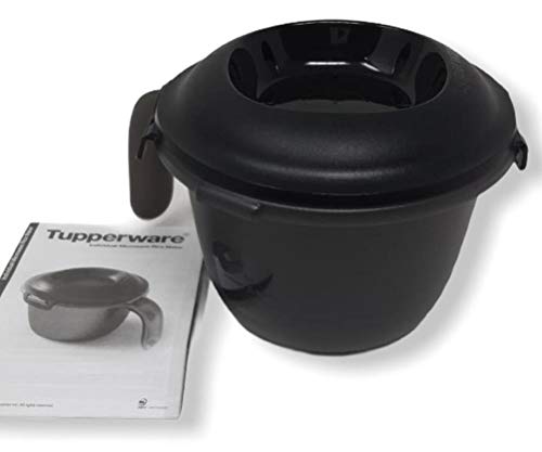 Tupper TUPPERWARE Mikrowelle Junior-Reis-Meister 500 ml Single Reiskocher schwarz 500ml Reis Bulgur Hirse von Tupper
