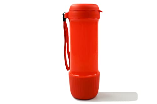 Tupper TUPPERWARE to Go Eco Fresh Infuse Infuser mit Zitronenpresse 700ml orange mit Band Trinkflasche Ökoflasche EcoEasy Sportflasche Detox von Tupper