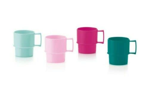 Tupper Tupperware 4 Becher a 35 ml bunt Konfetti Schnapsbecher von Tupper