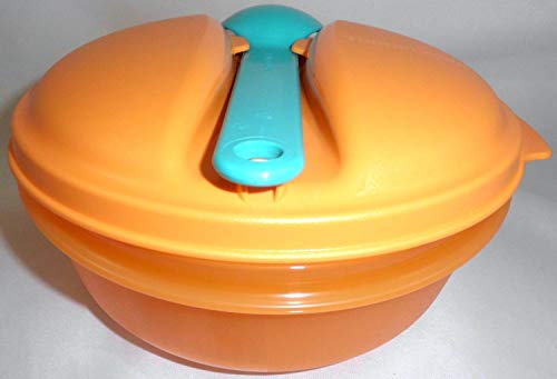 Tupperware Salatschüssel Salat Snack & Go 600 ml orange grün von Tupperware