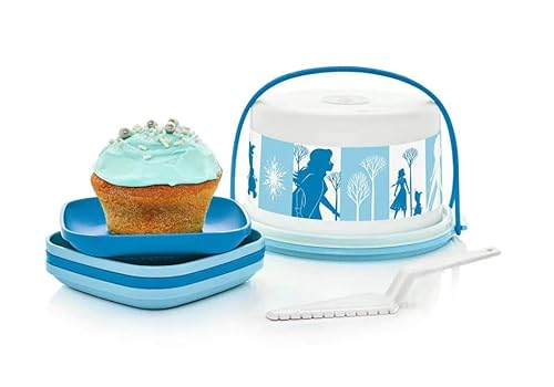 New Tupperware Frozen II Mini Party Mini Cake Taker Teller Set von Tupperware