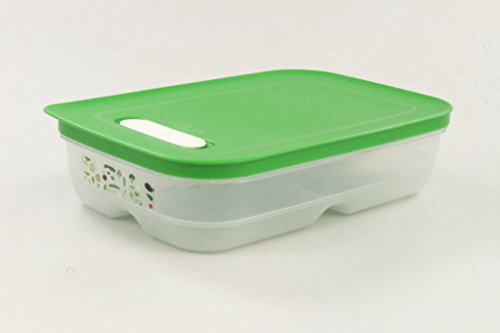 TUPPERWARE 1,8 L KlimaOase flach Kühlschrank dunkelgrün 10110 von Tupperware