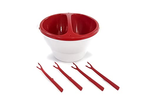 TUPPERWARE Allegra 1L Rot Schoko Traum Schokofondue Mikrowelle Micro Deli Dip 15375 von Tupperware