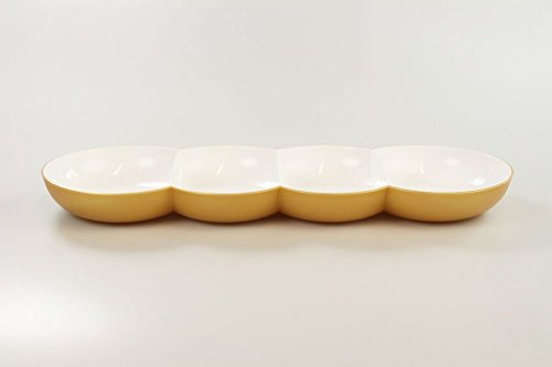 TUPPERWARE Allegra Perle weiß gold Servierschale Servierschalenquartett von Tupperware