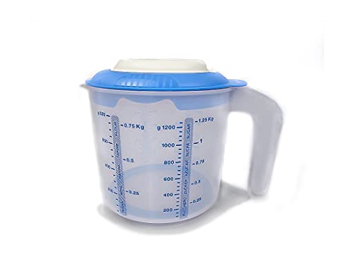 TUPPERWARE Backen Messbecher Candy Mini 1,25 L blau D217 Rührbecher Rühr-Mix von Tupperware