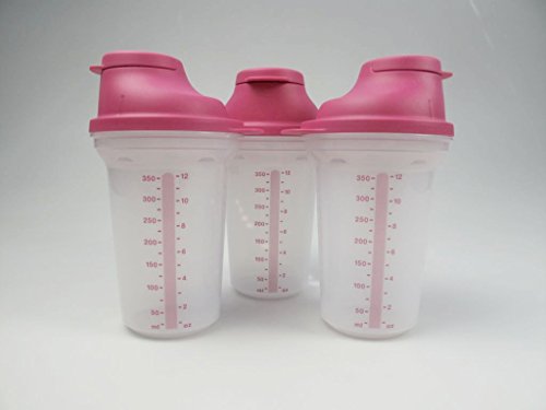 TUPPERWARE Backen Mix-Fix (3) klein 350 ml pink Shaky Küchenhelfer Shake It von Tupperware