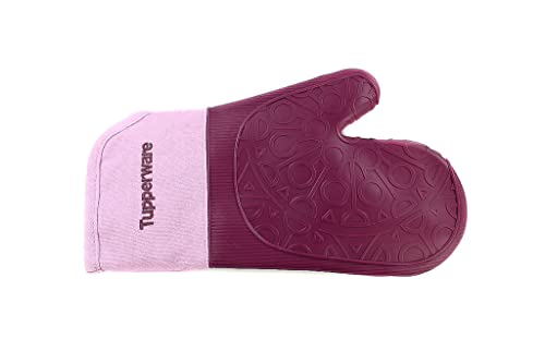 TUPPERWARE Backen Ofenhandschuh lila/rosa Ofen Topflappen Silikon Backhandschuh von Tupperware