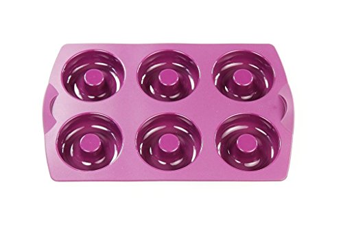 TUPPERWARE Backen Silikonform Donut/Bagel lila Backform Silikon Diabolo von Tupperware