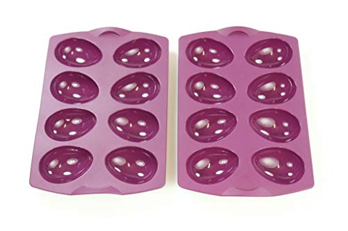 TUPPERWARE Backen Silikonform Ei lila (2) Muffin Backform Ei Form Easyplus von Tupperware