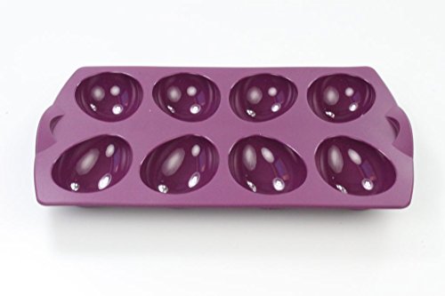 TUPPERWARE Backen Silikonform Ei lila Muffin Backform Ei Form Easyplus von Tupperware