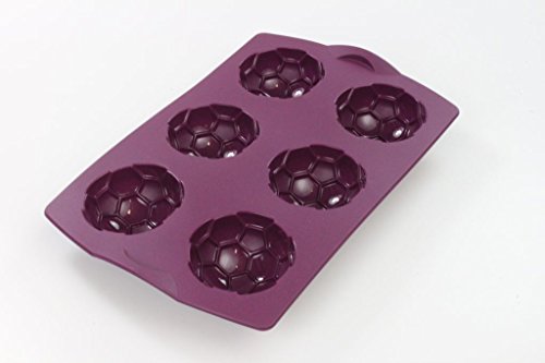 TUPPERWARE Backen Silikonform Fußball lila Muffin Backform Easyplus Bällchen von Tupperware