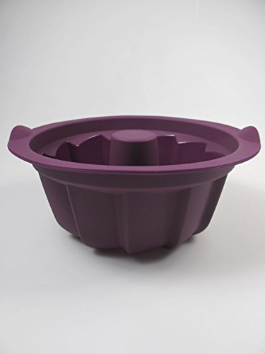 TUPPERWARE Backen Silikonform Gugelhupf lila Backform Kuchen Silikon Easyplus von Tupperware