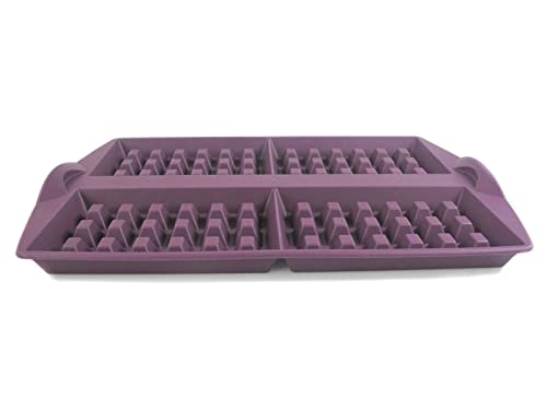 TUPPERWARE Backen Silikonform Waffeln lila Silikon Form Waffel Waffelfom H46 von Tupperware