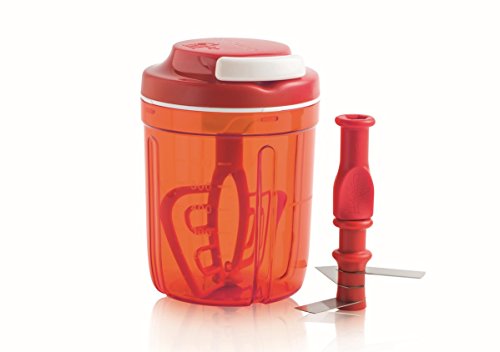 Tupperware pürieren, rühren, Deckel PBT/ABS · Behälter TP · Klingen Metall, Rot, 730ml, 730 von Tupperware