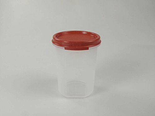 TUPPERWARE Circular 440 ml rot Eidgenosse rund Dose Box Trockenvorrat Vorrat von Tupperware