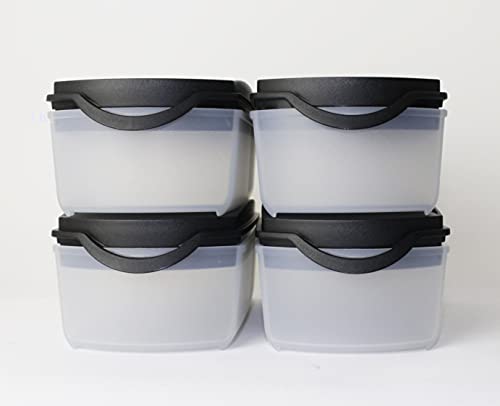 TUPPERWARE Eidgenosse Plus 4x 350ml Schwarz + Joghurtbecher von TUPPERWARE Mikrowelle