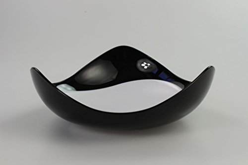 TUPPERWARE Eleganzia Servierschale schwarz weiß servieren Schale Blickfang von Tupperware