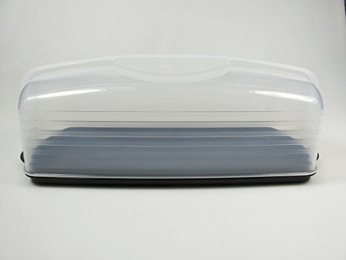 TUPPERWARE Exclusiv Königskuchenbehälter schwarz Kuchenform Behälter Kuchen Form P 19320 von Tupperware