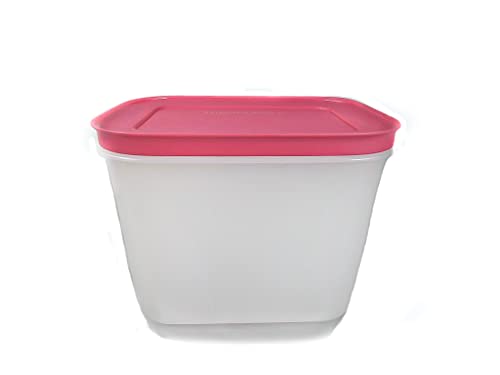 TUPPERWARE Gefrier-Behälter 1,1 L hoch weiß pink EIS-Kristall Eiskristall von Tupperware