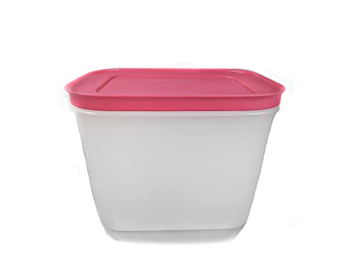 TUPPERWARE Gefrier-Behälter Eis-Kristall G35 Eiskristall hoch weiß pink 1,1L 10054 von Tupperware