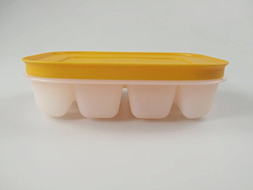 TUPPERWARE Gefrier-Behälter Eiswürfler mit Deckel mini orange Eiswürfel Eis P 17860 von Tupperware