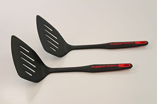 TUPPERWARE Griffbereit Großer Pfannenwender (2) schwarz-rot TOP-Pfannenwender von Tupperware